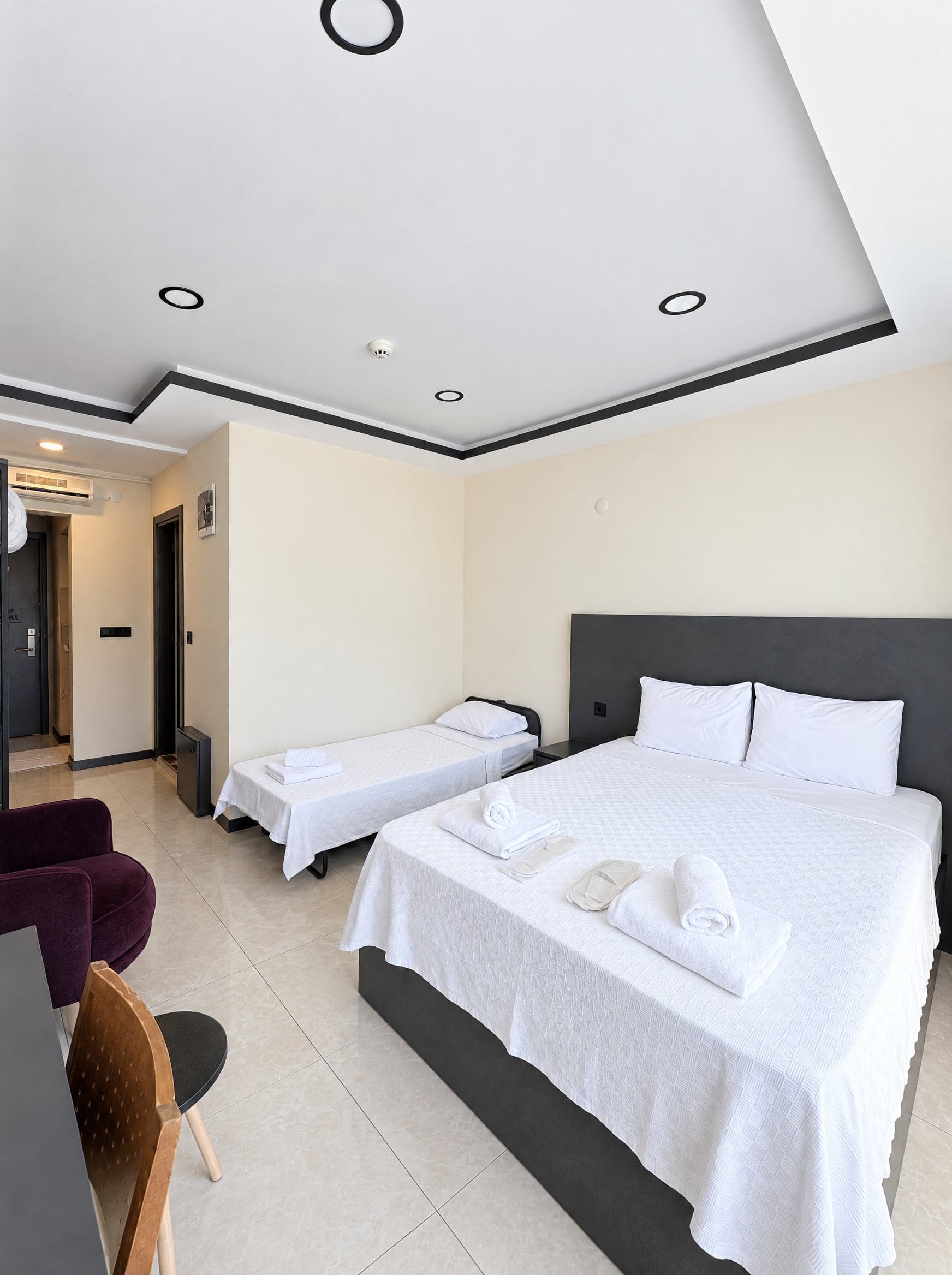 Deluxe Süit: çift kişilik ve tek kişilik yatak