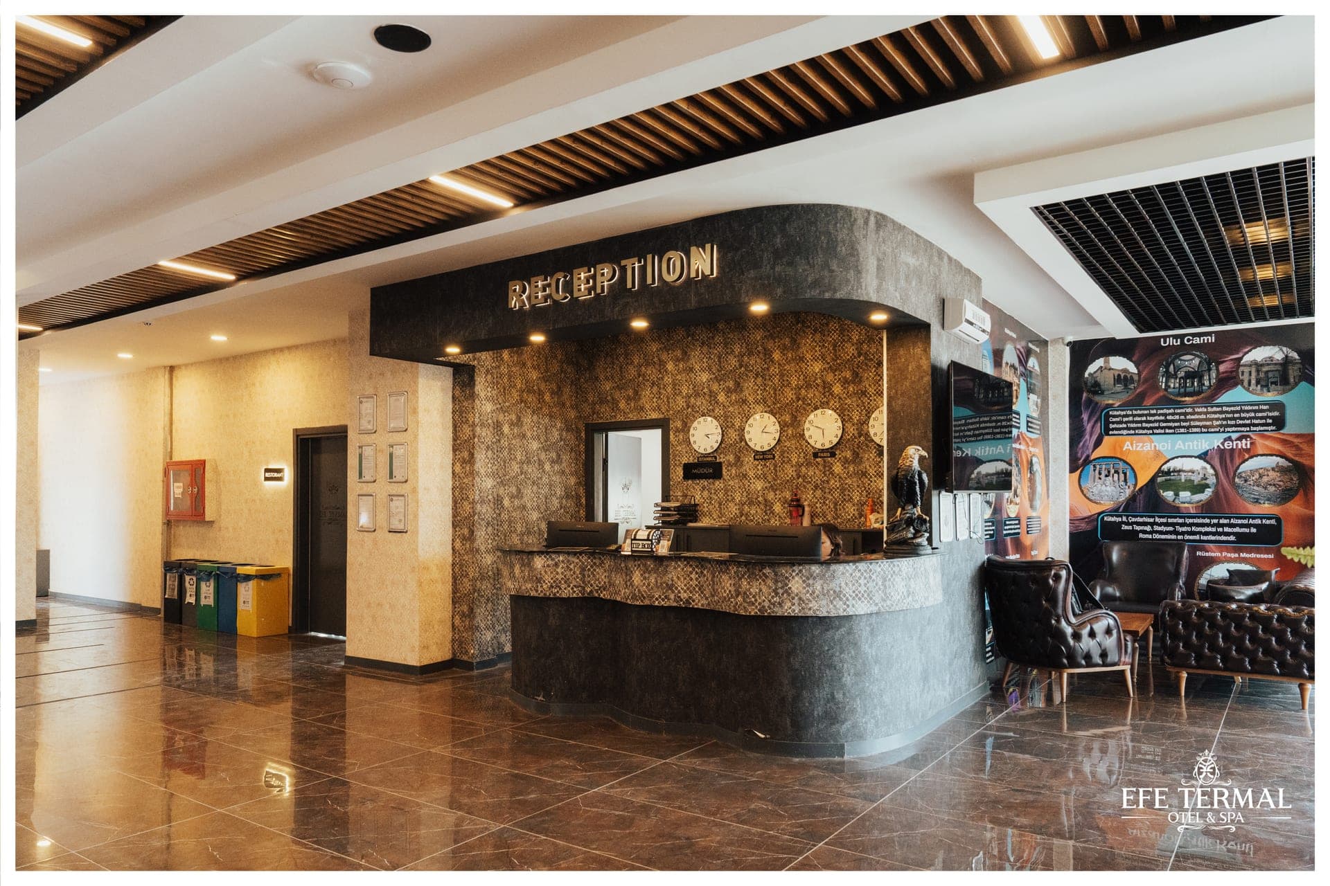 Efe Termal Otel resepsiyon
