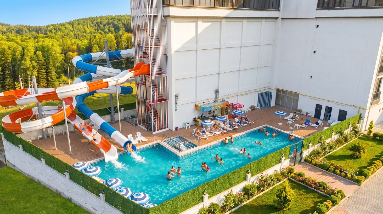 Efe Termal Aquapark kuşbakışı